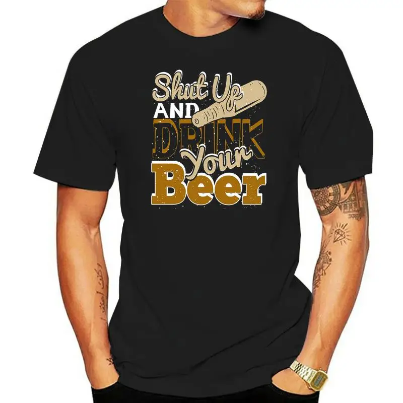 

Футболка с надписью «Shut Up And Drink Your Beer»