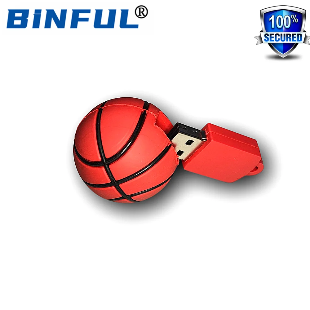 BINFUL Sports Series Мультфильм Баскетбол USB флэш накопитель мультфильм 4 ГБ 8 16 32 64 128 256