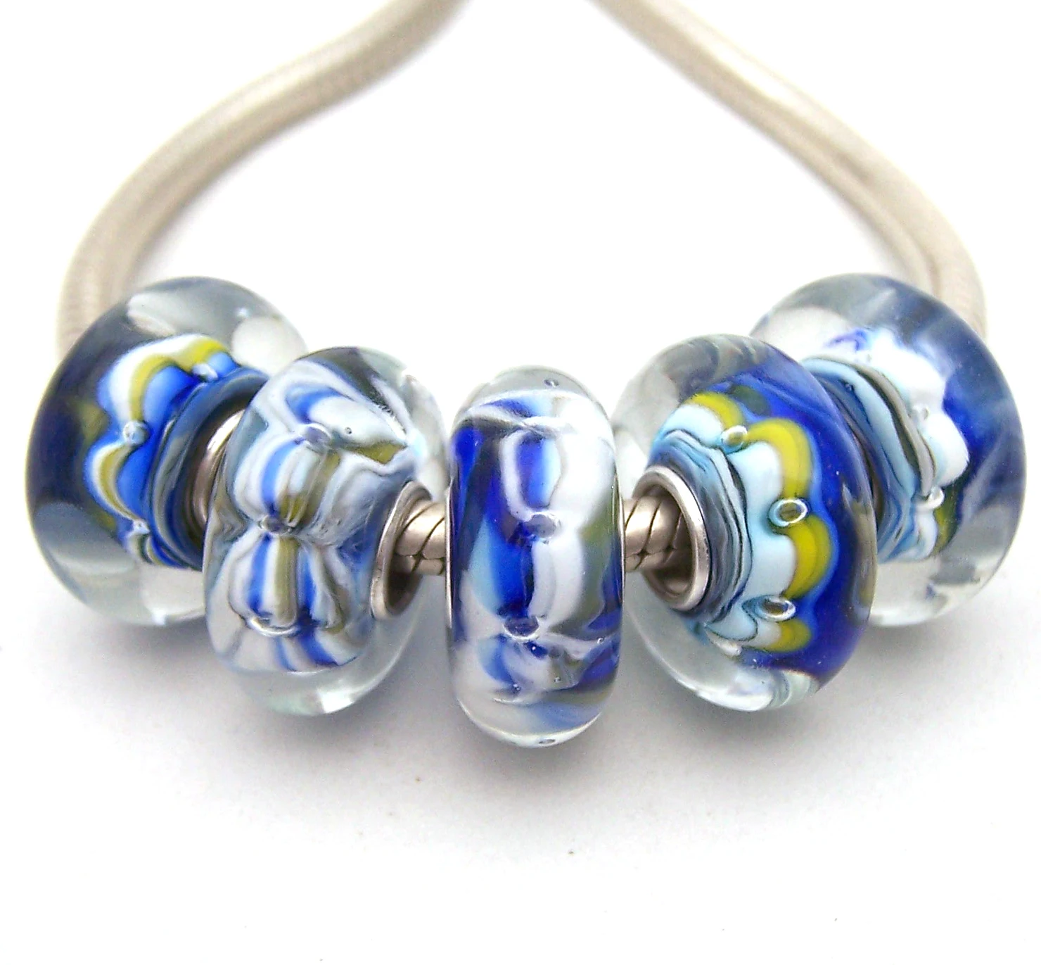 

JGWGT 2953 5X 100% Authenticity S925 Sterling Silver Beads Murano Glass beads Fit European Charms Bracelet diy jewelry Lampwork