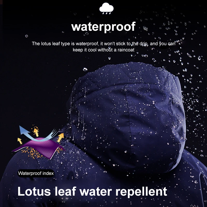 

Women Heating Jacket Winter Hiking Electric Heated Clothing USB Heater Warm Long Sleeve Waterproof Windbreaker