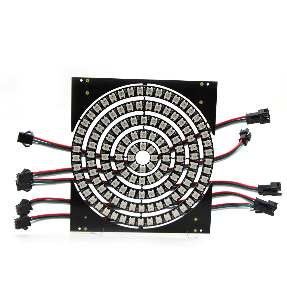 Цветная (RGB) светодиодный WS2812B пикселей кольцо 8/16/24/35/45 бит s WS2812 5050 RGB кольцевая