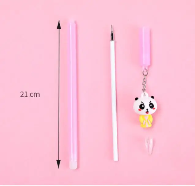 

Cartoon Panda Pendant Gel Pen Cute 0.5 mm black Ink neutral Pens Promotional Gift Stationery School Supplies