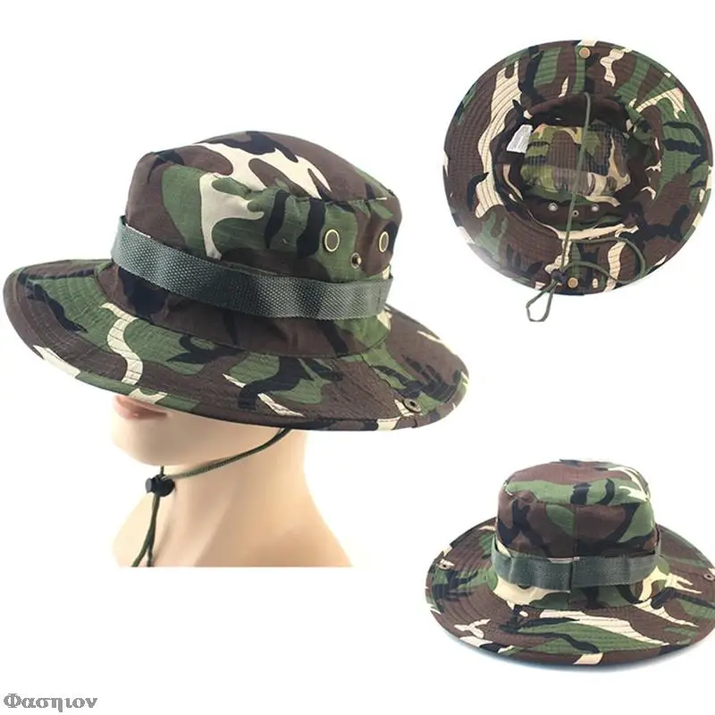 Шляпа мужская Солнцезащитная однотонная дышащая Панама с большими полями для