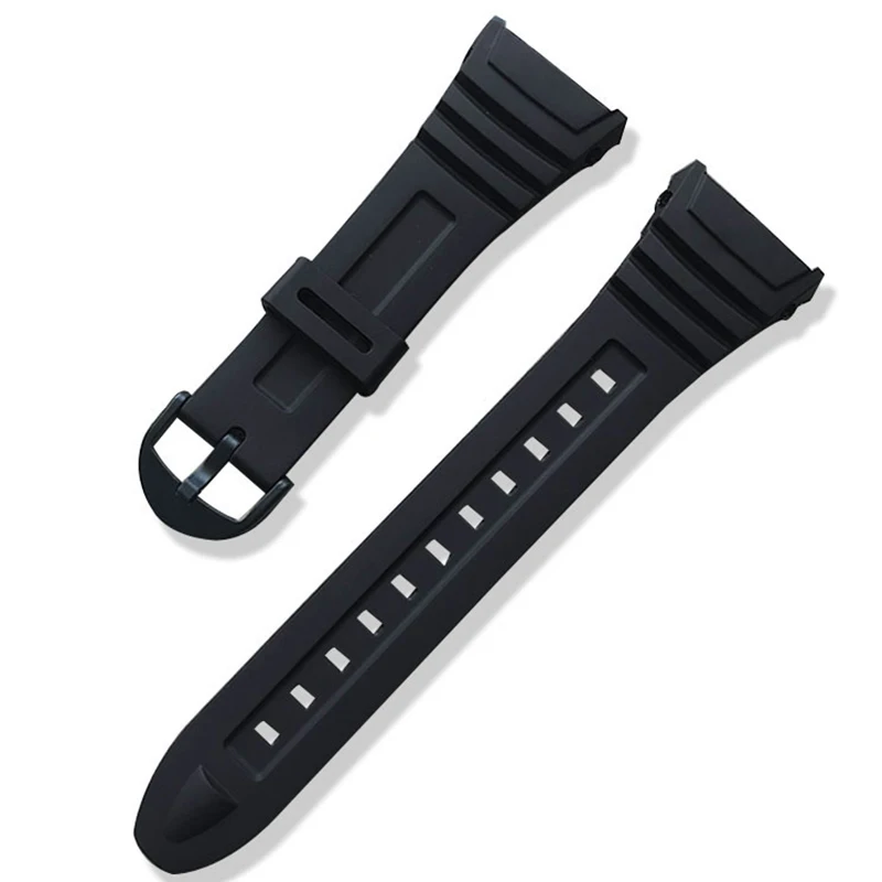 

Silicone Watch Band Stainless Steel Pin Buckle Watchband for Casio W-96H Sports Men Women Strap Bracelets