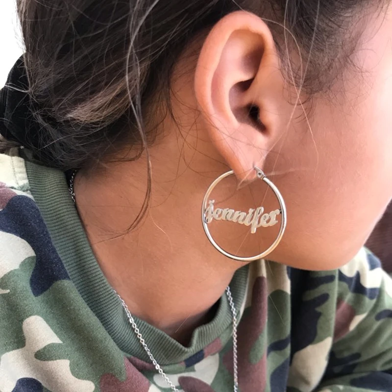 1 пара женские серьги из нержавеющей стали|Индивидуальные Серьги| |