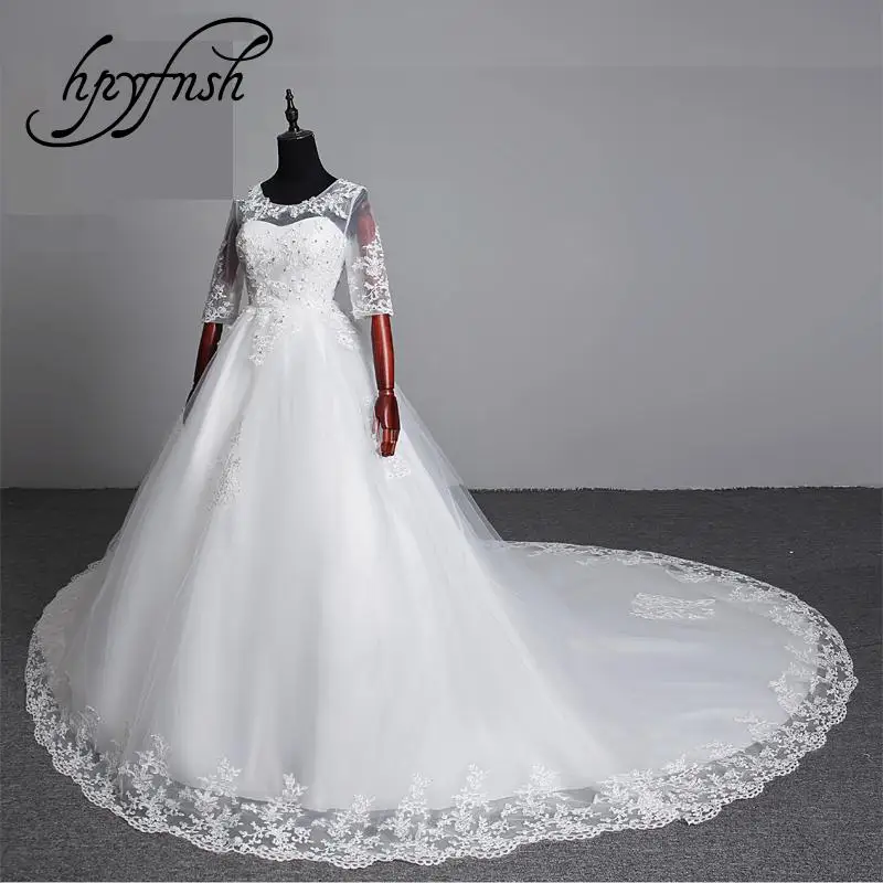 Новинка модное кружевное женское свадебное платье со шлейфом 100 см с сердечком