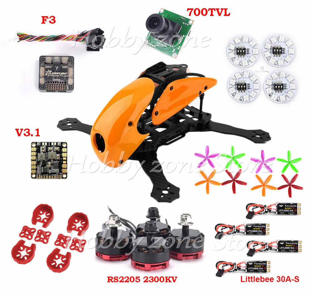 Защитной крышкой Robocat 270 Квадрокоптер рама F3 полета Управление RS2205 мотор littlebee 30A S