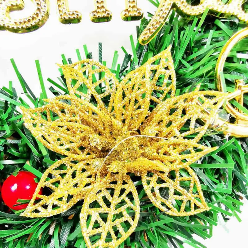 

2020Christmas Wreaths Garlands For Front Door Hanger Outdoor Hanging Garland Holiday Home Decorations For Window Fireplace
