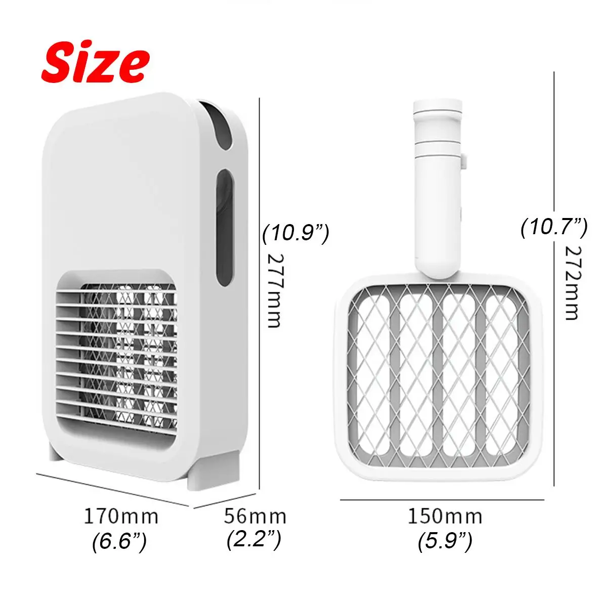 

Two-in-One USB Trap Mosquito Killer Lamp Light Electric Bug Zapper Rechargeable Summer Fly Swatter Trap Flies Insect
