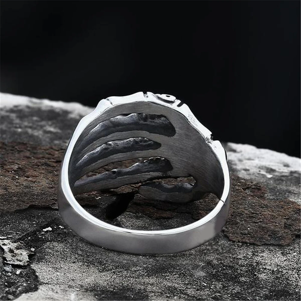

Trendy Creative Retro Punk Gothic Skeleton Rings Unisex Fashion Hip Hop Party Accessories Jewelry Ring Gift Wholesale