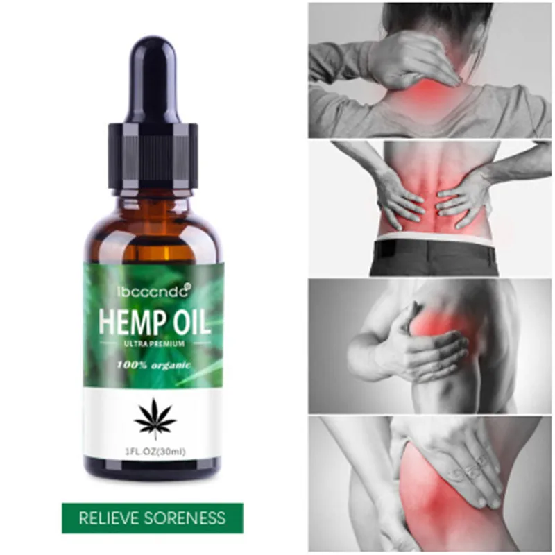 

100% Organic Hemp Oil Extract Drop for Pain Relief Reduce Anxiety Better Sleep Essence 2000mg Bio-active Hemp Seeds Oil