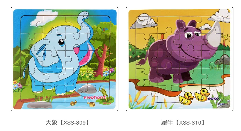 DIY бумажные Пазлы Монтессори строительные игрушки дети Joy Puzzle мультфильм