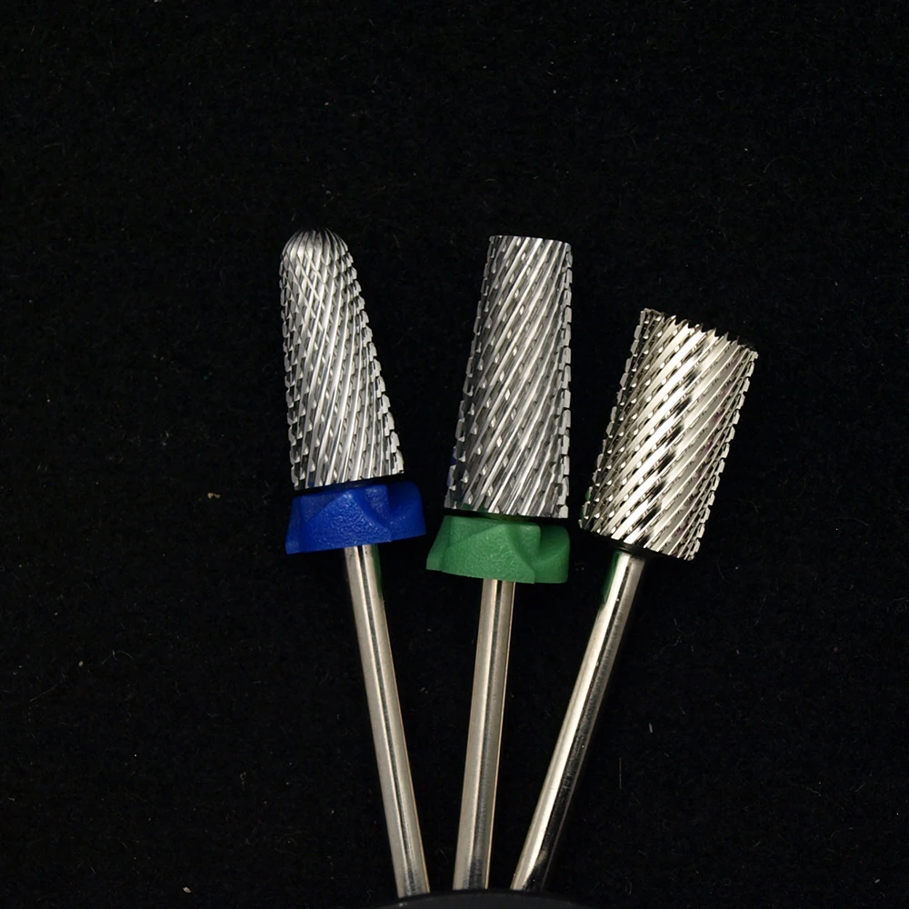 

New Silver! 6.6 Large Safety Mushroom Noviciate Gold silver nail drill bit Tungsten steel Carbide Burrs