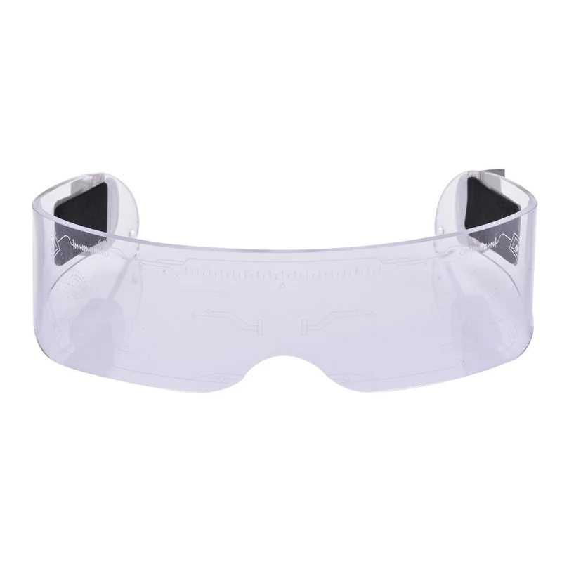 LED Glasses EL Wire Neon Party Luminous Light Up Rave Costume Decor DJ SunGlasses Halloween Decoration | Электроника