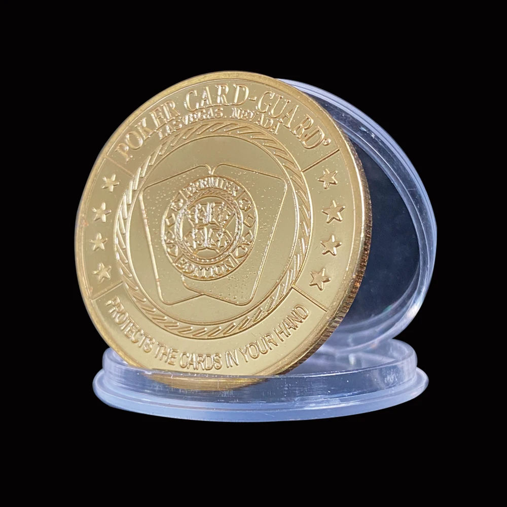 Развлекательная 3D Покерная фишка Royal Straight Flush цветная металлическая монета для