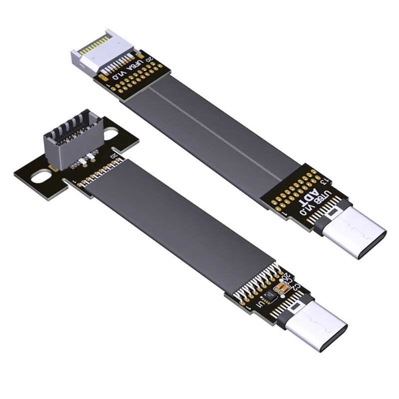 Кабель удлинитель ADTLink с USB 3 1 24 контакта тип E на C 10 ГГц/bps|Компьютерные кабели и