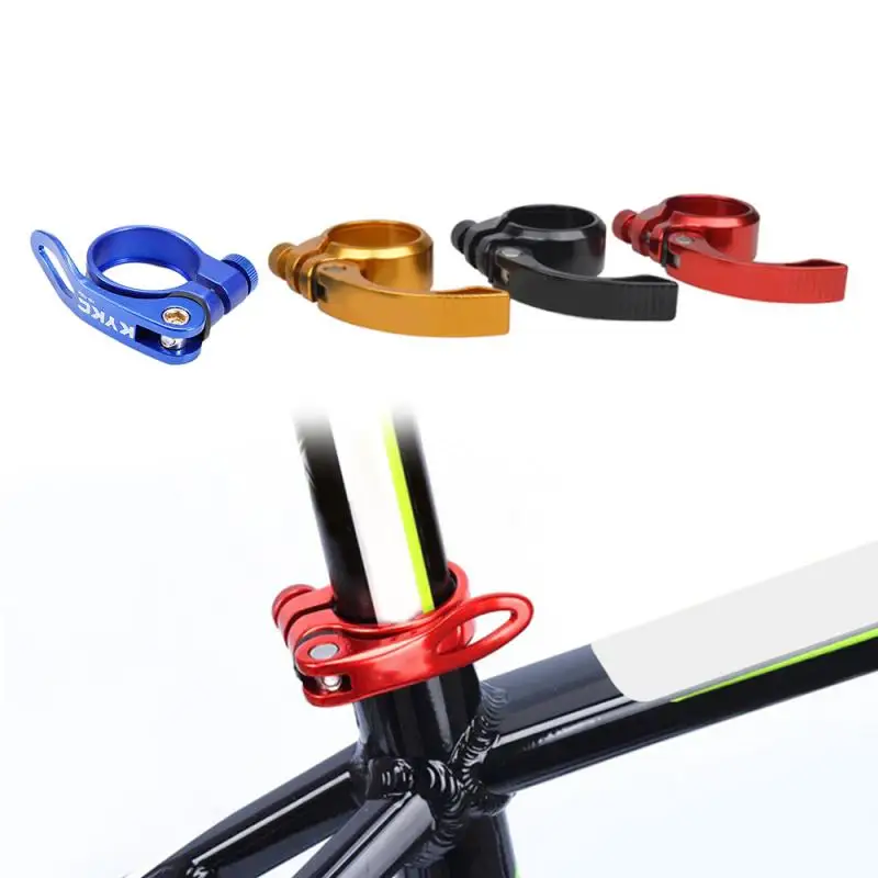 

MTB Bike Seat Post Clamp 31.8mm Aluminum Alloy Bicycle Quick Release Saddle Seat Post Clamp Fit For 27.7/28.6MM Seatpost