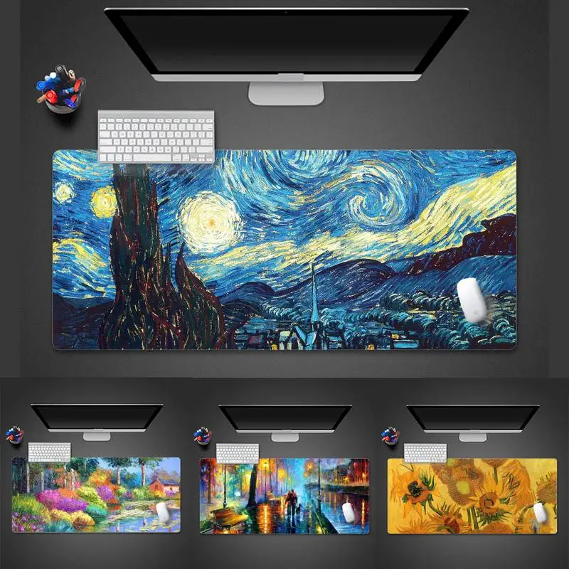 

painting art Comfort Mouse Mat Gaming Mousepad Desk Table Protect Gamer Office Large Mouse Mat pad X XL Non-slip Laptop Cushion