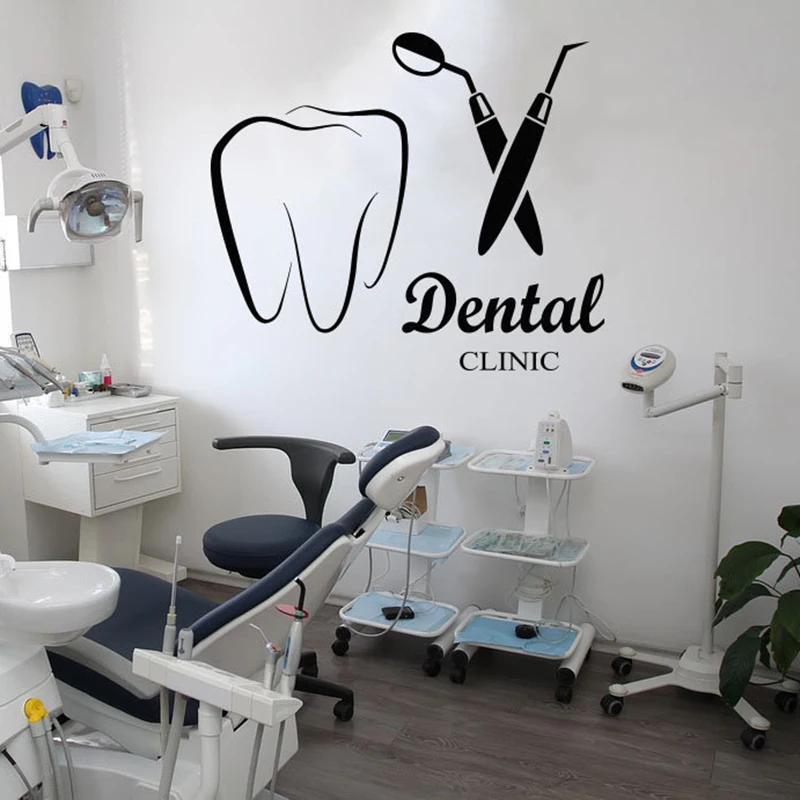 Настенная Наклейка для стоматологических клиник стоматологический уход
