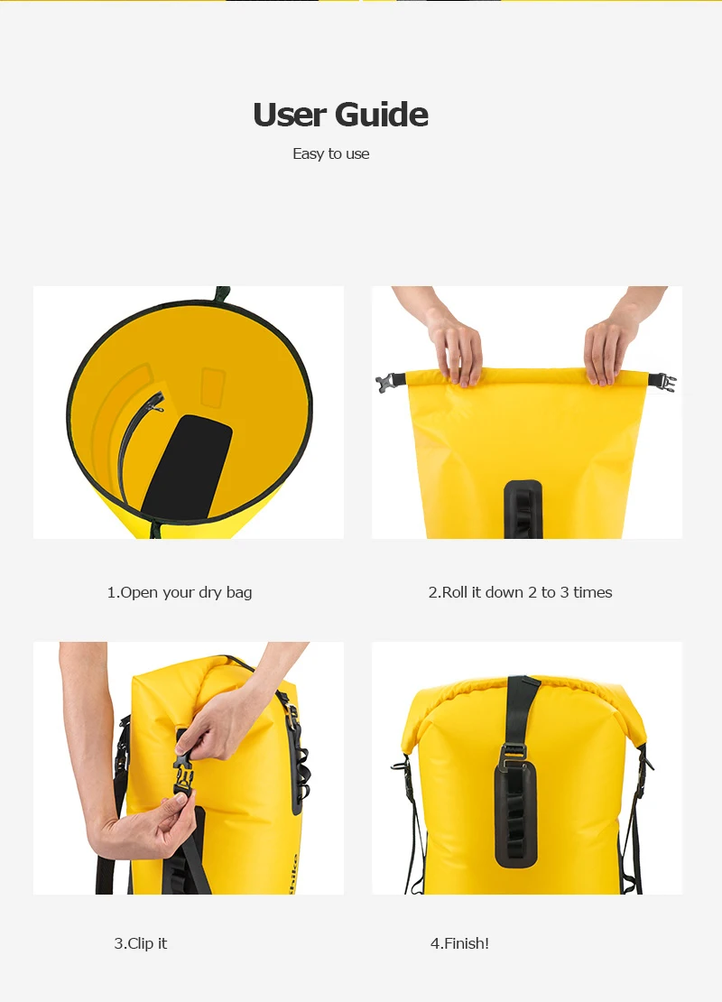 Naturehike NH19SB002 28L водонепроницаемый заплечный гермомешок рюкзак упаковка для хранения мешок плаванье рафтинг Каякинг плавающий парусный пляж