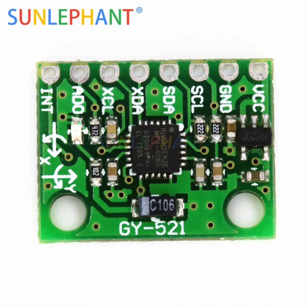 Межсоединений интегральных схем I2C GY-521 MPU-6050 MPU6050 3 оси аналоговый гироскоп