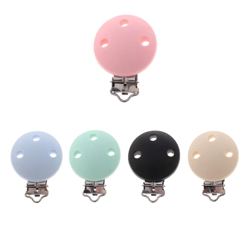 Soporte para chupete de beb&eacute;, Clips de silicona para dentici&oacute;n de beb&eacute;, Clips de mezcla de Koala, Bulldog, estrellas, sin BPA, 10 Uds.-3
