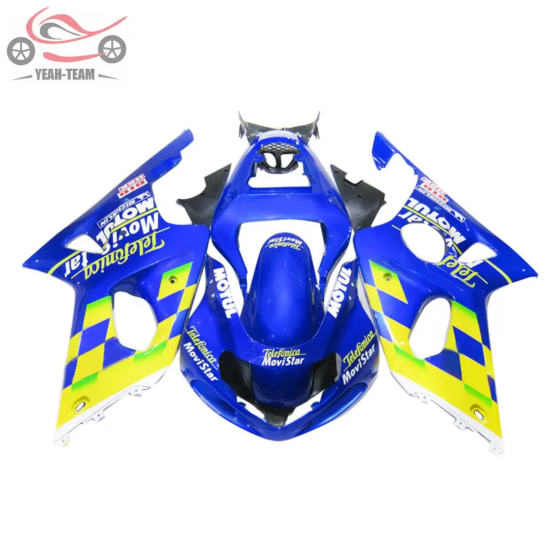 

Набор обтекателей из АБС-пластика для Suzuki GSX R1000, 2000, 2001, 2002, K2, детали для кузова мотоцикла movistar GSXR 1000, 00, 01, 02