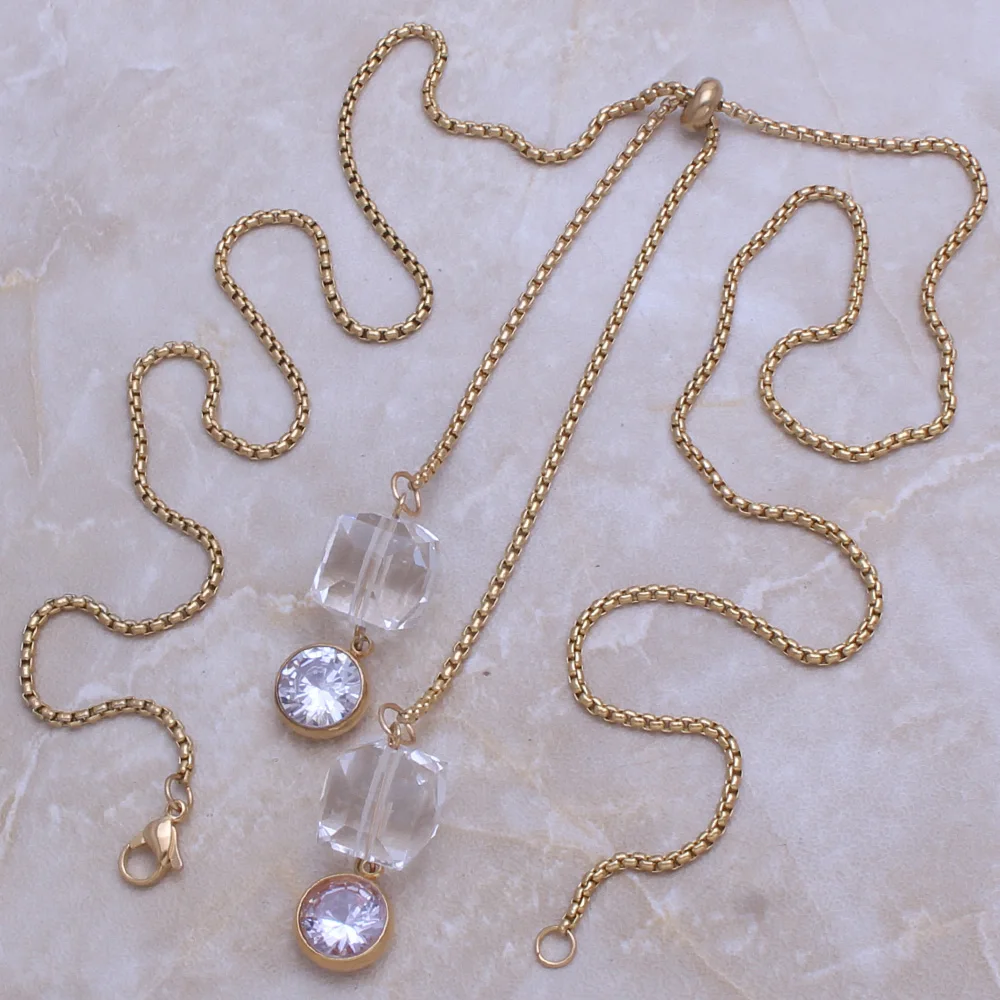 Модное кольцо из нержавеющей стали праздничная бижутерия для женщин 85 см длинная