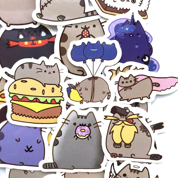 100 Different Mini Cartoon Cat Paper Sticker Decoration Diy Ablum Diary Stickers Scrapbooking Label Sticker Kawaii Stationery