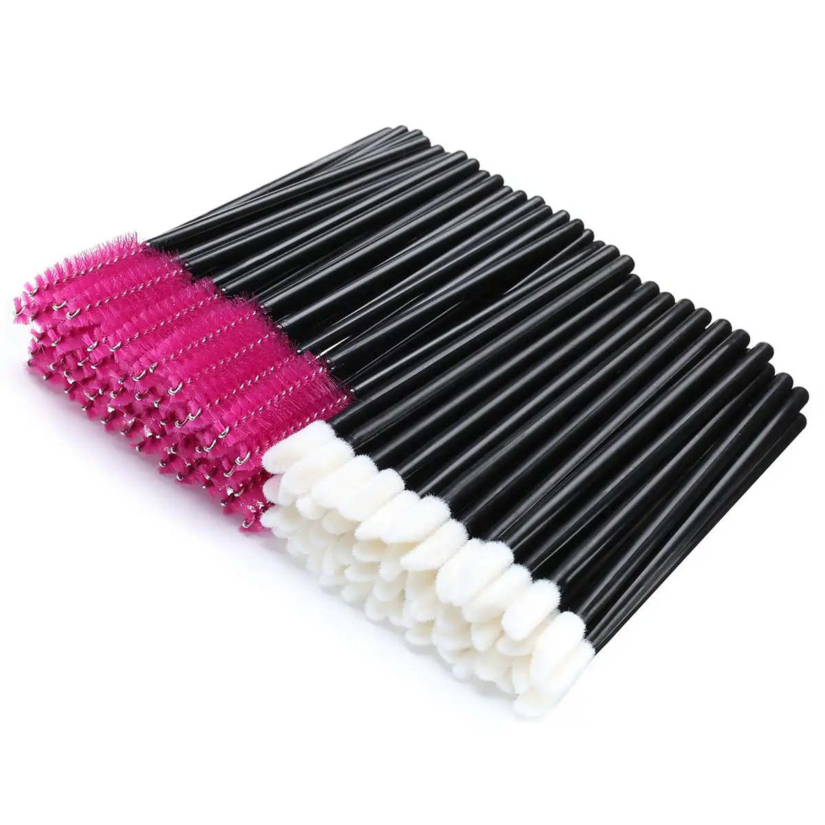 

200/50Pcs Disposable Eye lashes Brush Makeup Mascara Wands Applicator Eyelash Comb Individual Lash Pink Make Up Brush Tools