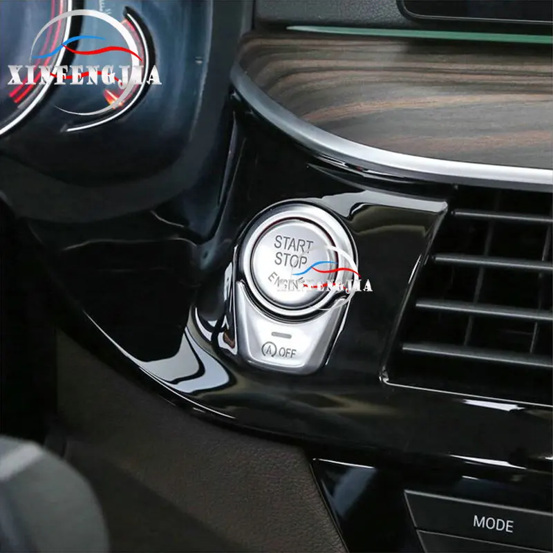 

For BMW 5 Series G30 G31 17-2019 2x Chrome Ignition Engine Start Key Cover Trim