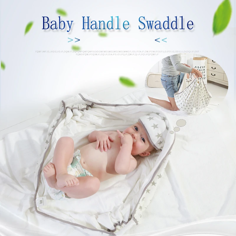 

1 комплект Портативный ребенка пеленать Одеяло + шапка для малышей, Bebe для пеленания новорожденных Обёрточная бумага ручные кольца хлопковы...