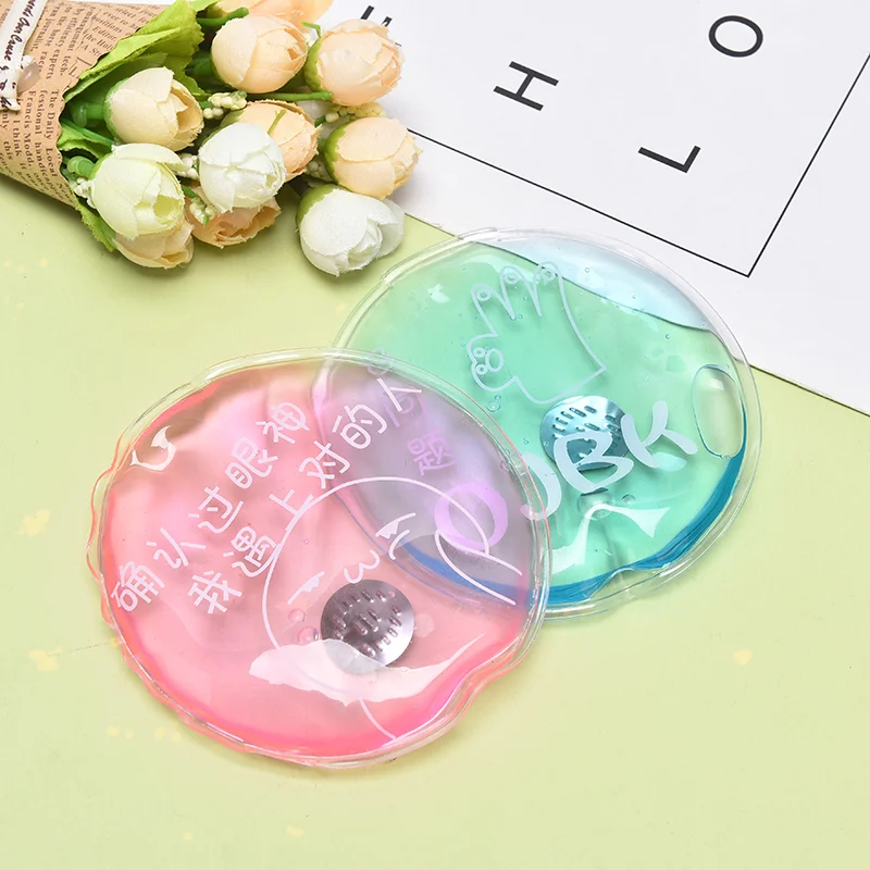 1 шт. зимние многоразовая Гелевая грелка для рук милый слово печати мгновенный