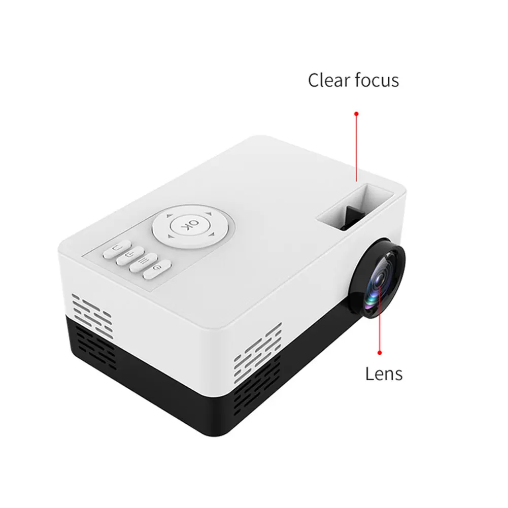 

320x240 Pixels Supports 1080P HDMI LED Mini Projector USB Audio Projector 1080p Projector HD Projector Best Projector