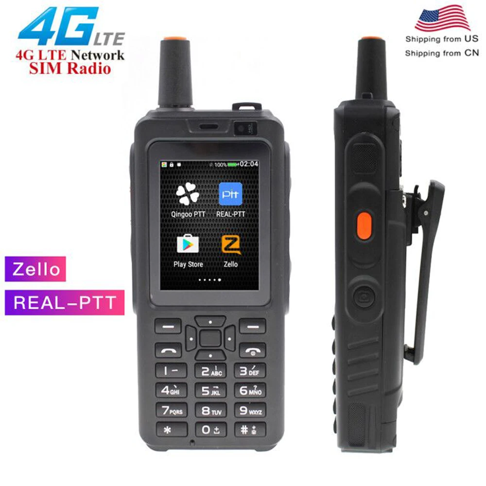 ANYSECU 4G телефон Радио 7S+ 4G LTE POC Telefono Walkie Talkie Android 6,0 Zello Real-PTT Dual SIM дальний fm-приемопередатчик