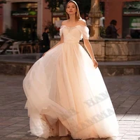 stunning beadings aline wedding dresses appliques off shoulder lacing up sposa vestidos bridal party gowns robe de mari%c3%a9e