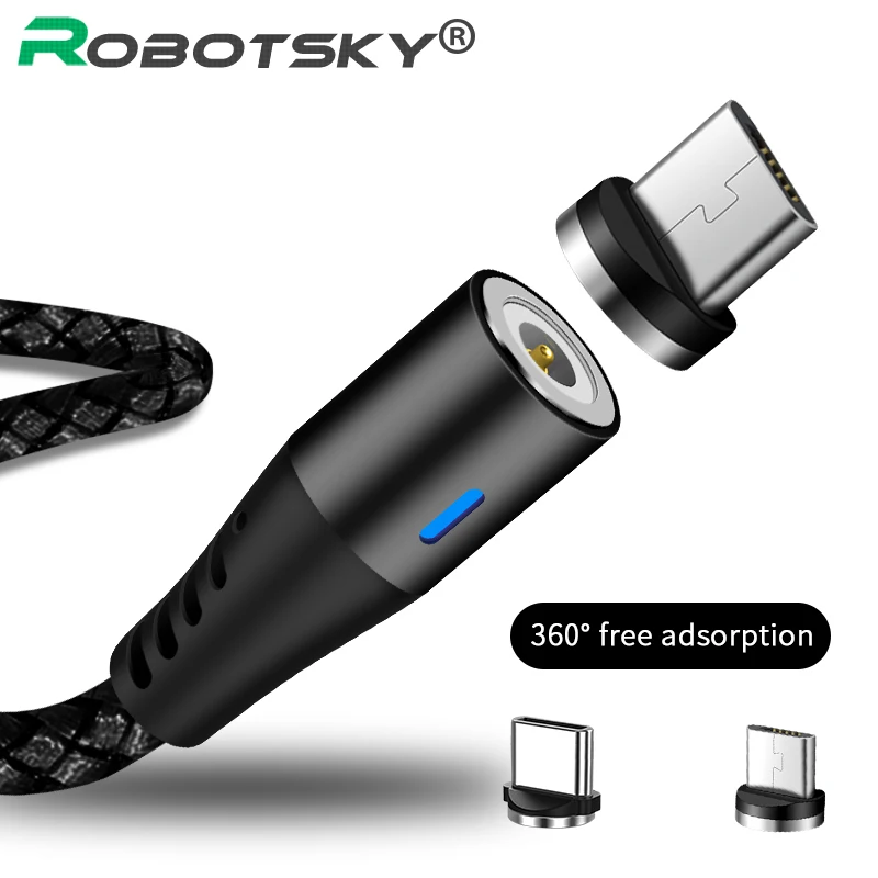 Магнитный кабель USB C для быстрой зарядки магнитное зарядное устройство Micro Xiaomi Mi8