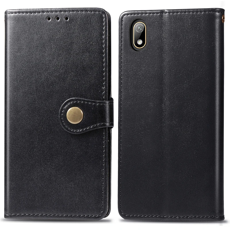 Чехол для Huawei Y5 2019 откидной бумажник из искусственной кожи с магнитной