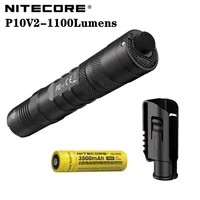 100 original nitecore p10v2 1100 lm rechargeable flashligh utilizes cree xp l2 v6 led portable tactical flashlight hunting