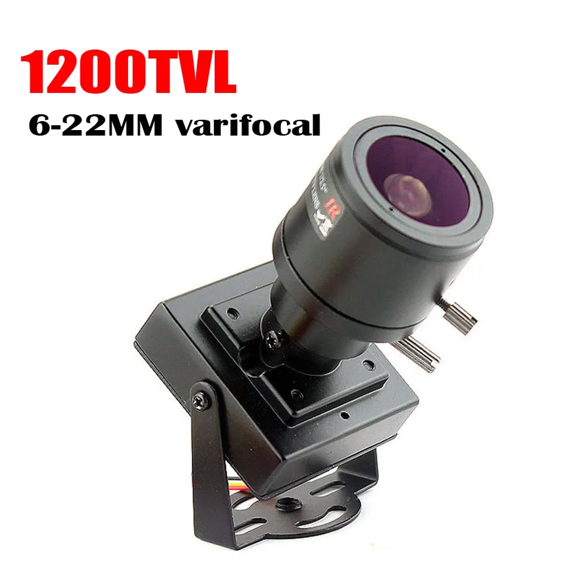 

Микро видео 6-22 мм объектив варифокальная мини-камера 1200tvl Регулируемый объектив металлическая камера видеонаблюдения CCTV камера обгон авто...