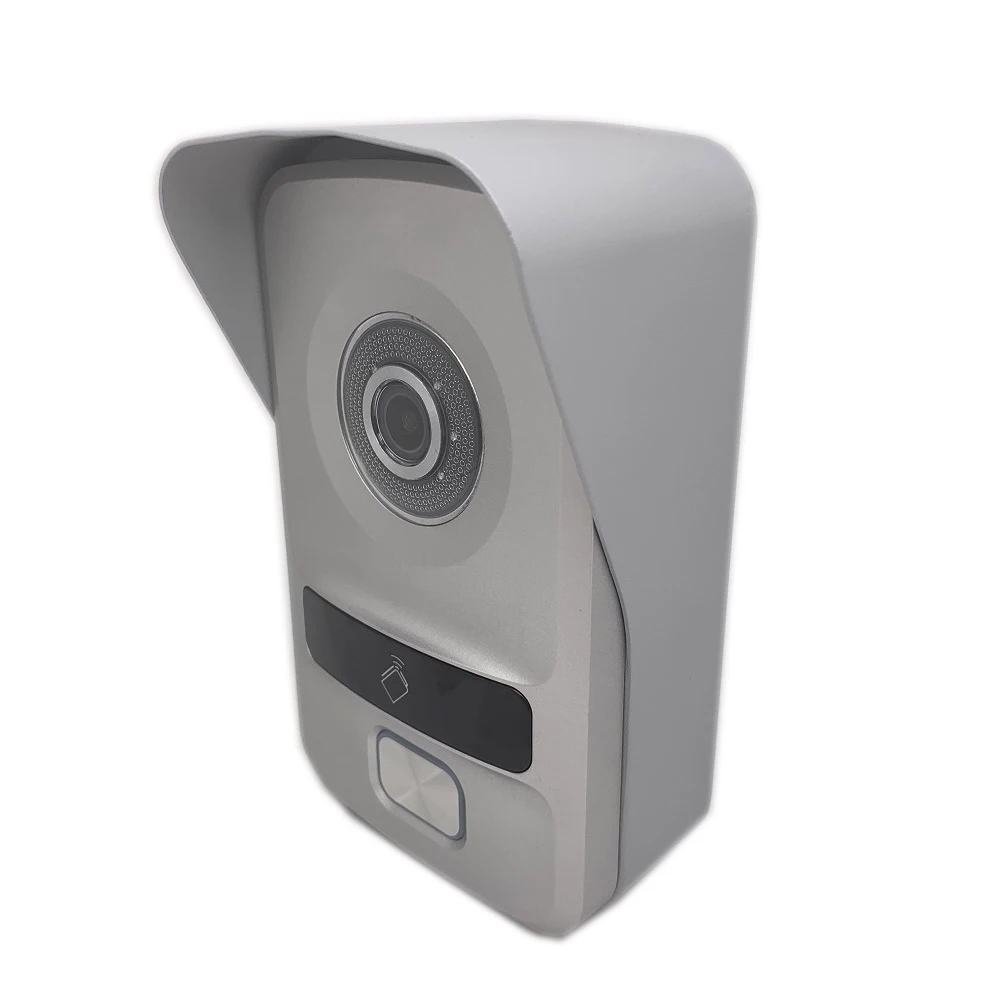 without logo Surface Hik HD многоязычный DS-KV8102-IP, ip-интерком, IP дверной звонок водостойкий, RFID карта, IP внутренняя Проводная связь - Цвет: without logo Surface