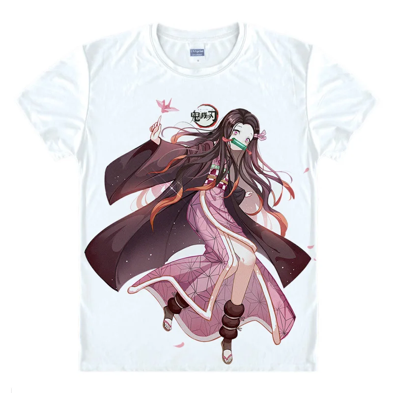 1 шт. Kimetsu no Yaiba модные футболки с аниме Повседневная футболка летняя короткими