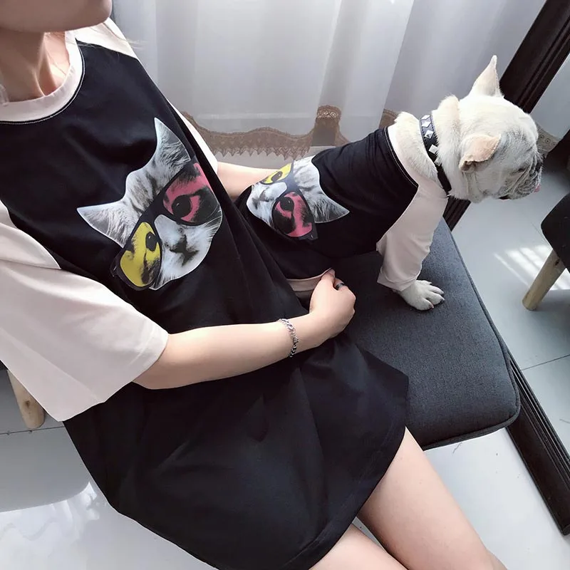 Летняя одежда для домашних животных Костюм маленьких средних собак Футболка с