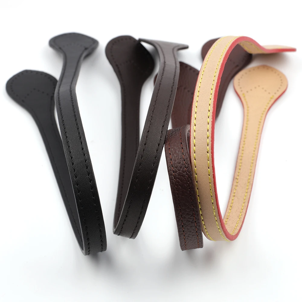 2PCS Bag Handles enuine Leather Shoulder Strap Portable Bag Strap Belt DIY Handmade Replacement Handbag Strap Bag Accessories