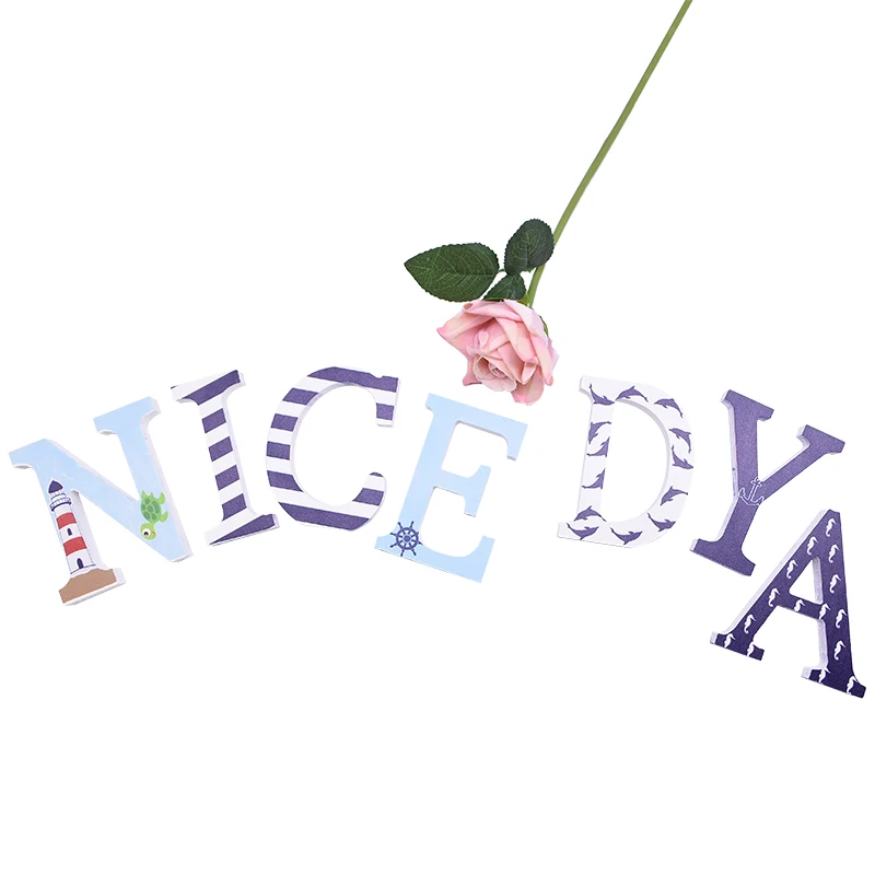 1 шт. Деревянный алфавит 10 см | Дом и сад