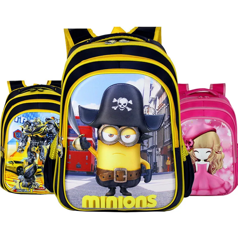 Рюкзак для начальной школы трехмерное снижение нагрузки 3D детский сад первого