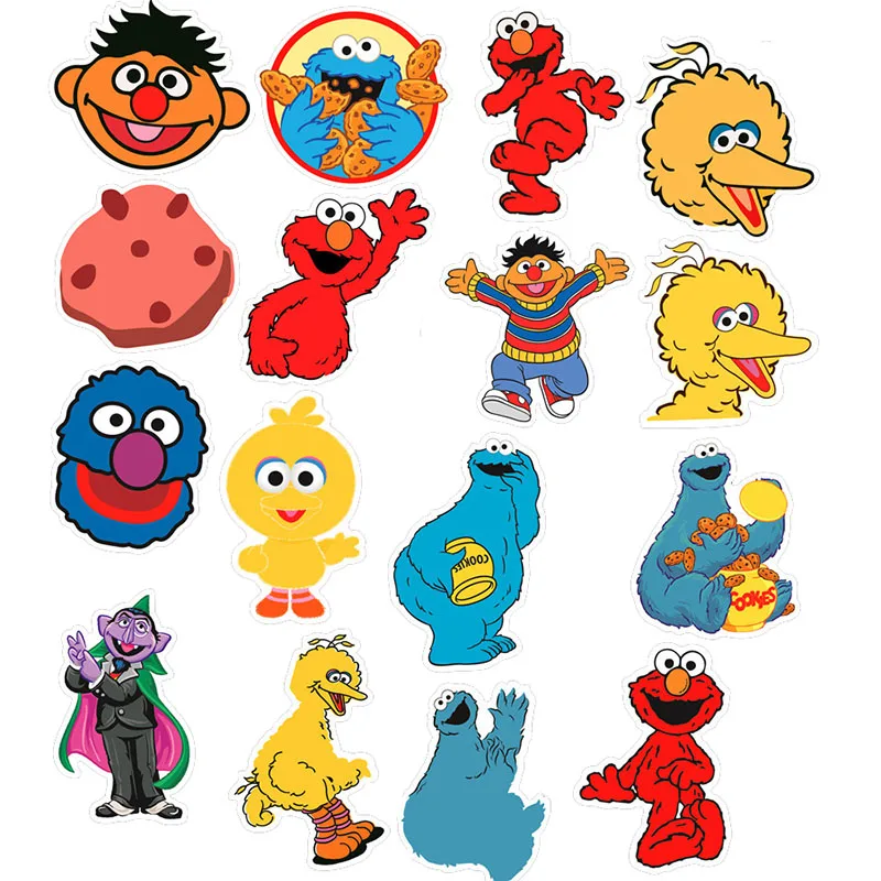 51 шт./компл. уличные наклейки Сезам детские развивающие игрушки для багажа шлем