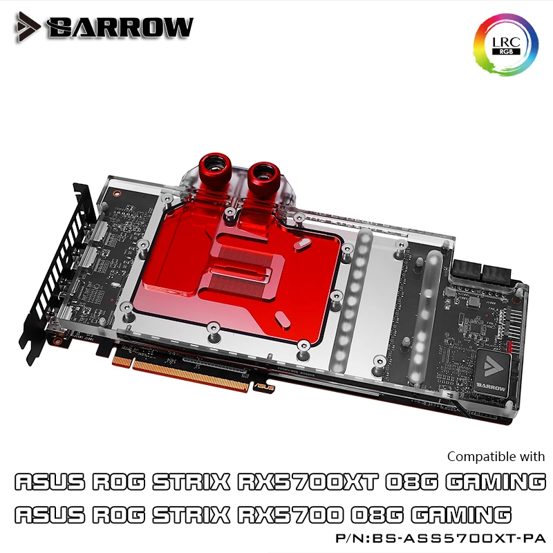 Курган полное покрытие GPU водоблок для ASUS ROG STRIX RX5700XT Аврора материнская плата 5V SYNC