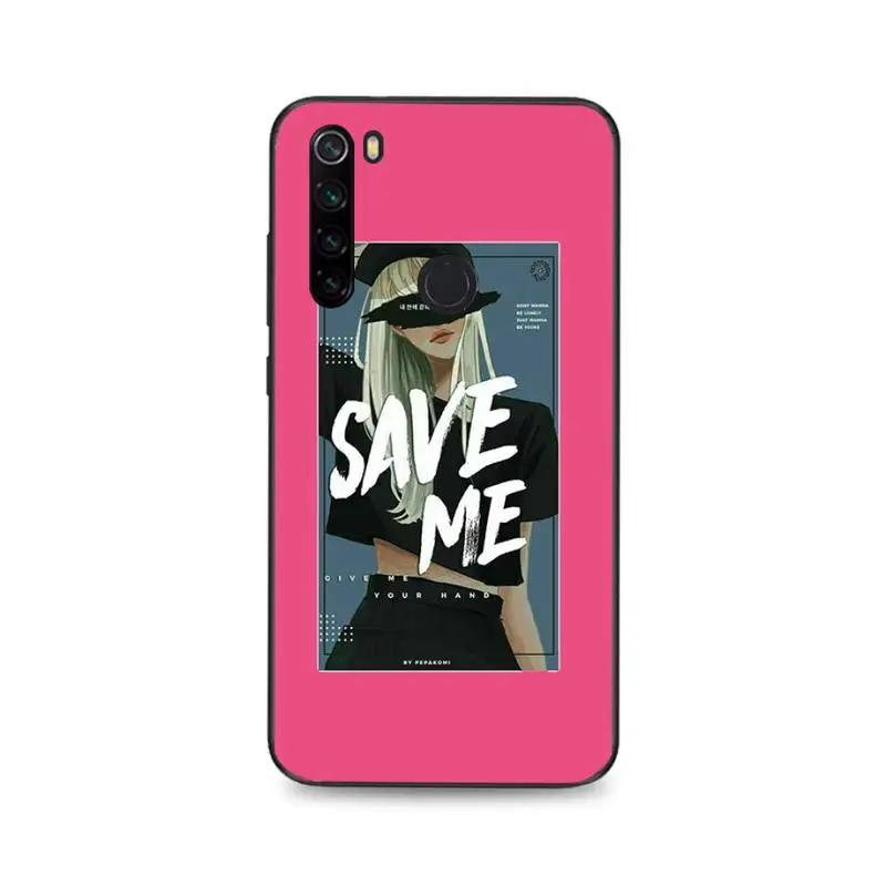 

Babaite pepakomi Bts Perfect Silicone Black Phone Case For Xiaomi Redmi Note8T 7 9 Pro 5A Redmi4X 5A 6A 6 7 8 5Plus