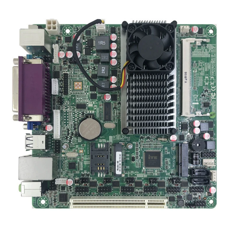 Материнская плата Atom D525 Mini ITX для терминала POS ATM с 6 * COM VGA LVDS LPT|Промышленные